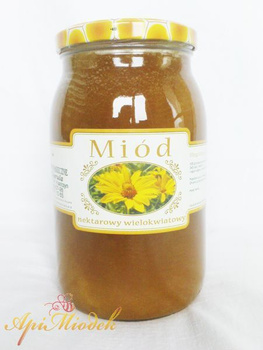 NIEPODGRZEWANY Miód Wielokwiatowy 1,2 kg PREMIUM