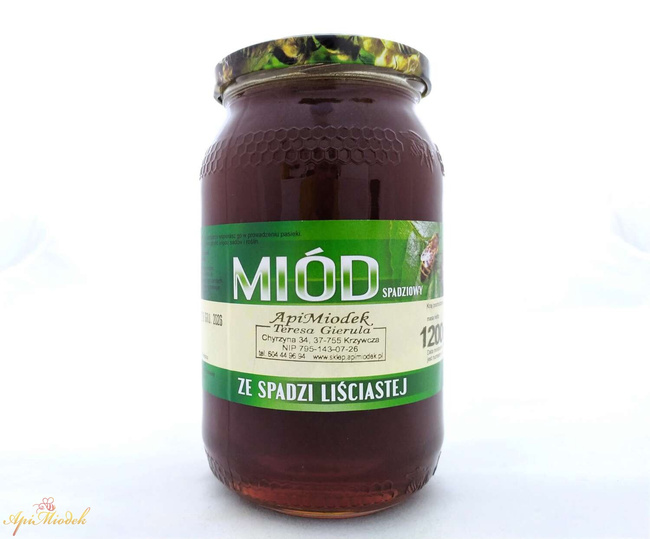 Miód Spadziowy Liściasty 1,2 kg PREMIUM