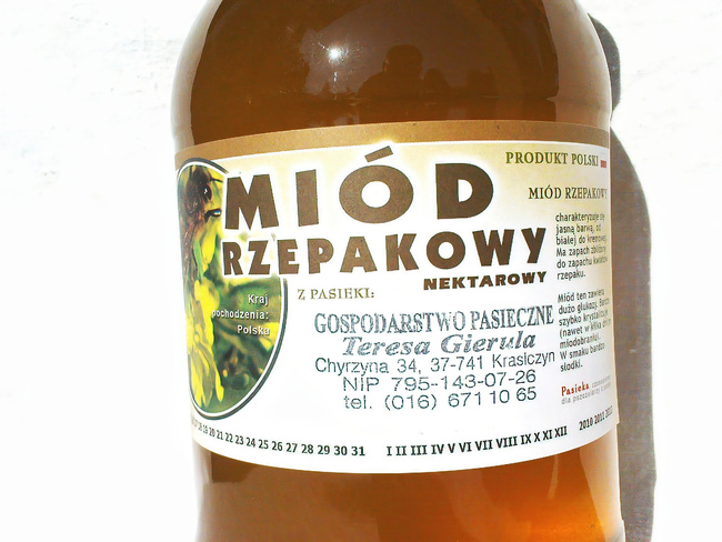 Miód Rzepakowy KREMOWANY 1,2 kg PREMIUM