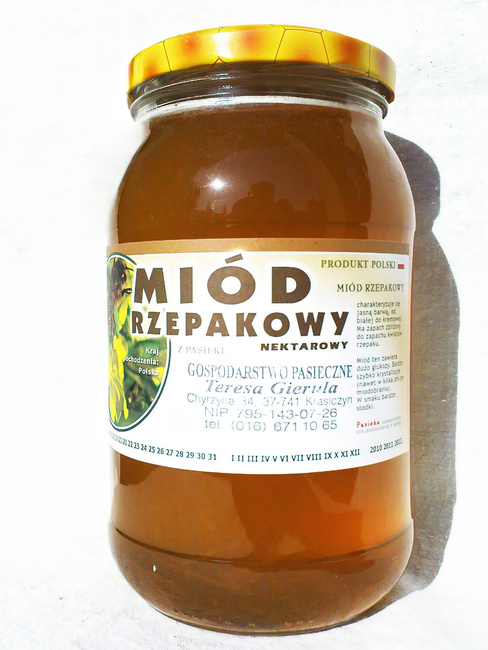 Miód Rzepakowy KREMOWANY 1,2 kg PREMIUM